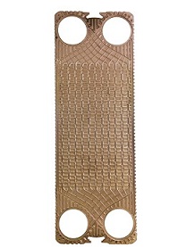 Échangeur de chaleur à large canal assiette